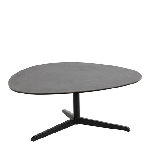 Barnsley Black Ceramic Coffee Table 100x95x41 cm — front view