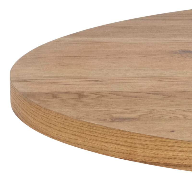 Heaven Dining Table in Oak with Black Legs — alternative angle