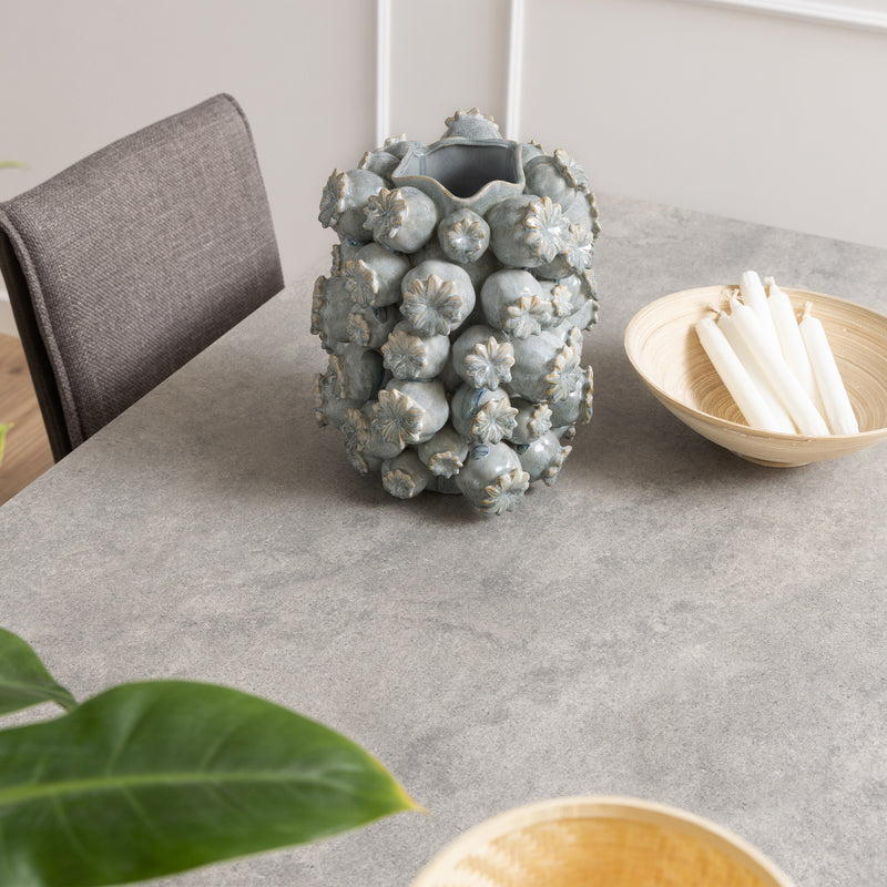 Heaven Dining Table with Ceramic Grey Top 200cm — view