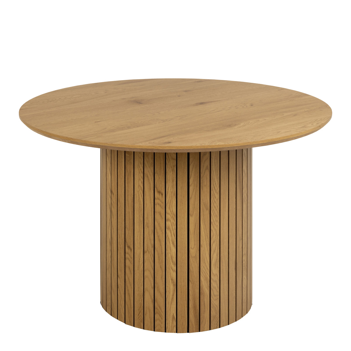 Yale Dining Table in Oak 120x120cm — front view