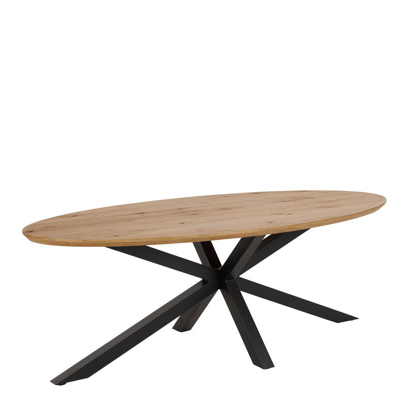 Heaven Dining Table in Oak — side angle