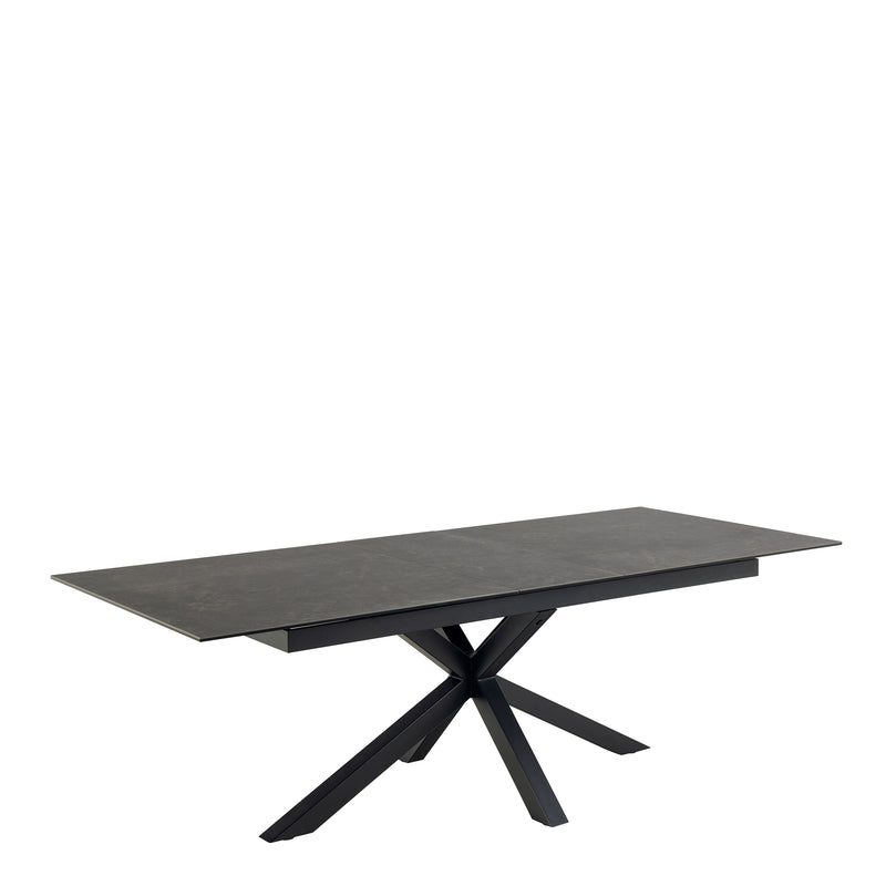 Heaven Extendable Dining Table with Ceramic Black Top 200cm — detail view