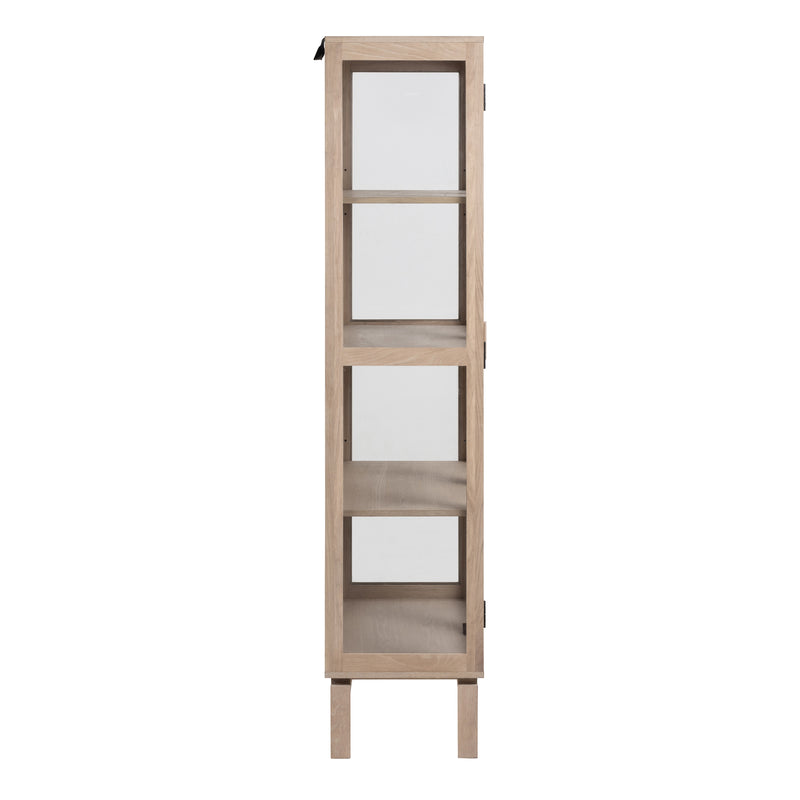 Linley Display Cabinet in White — detail view