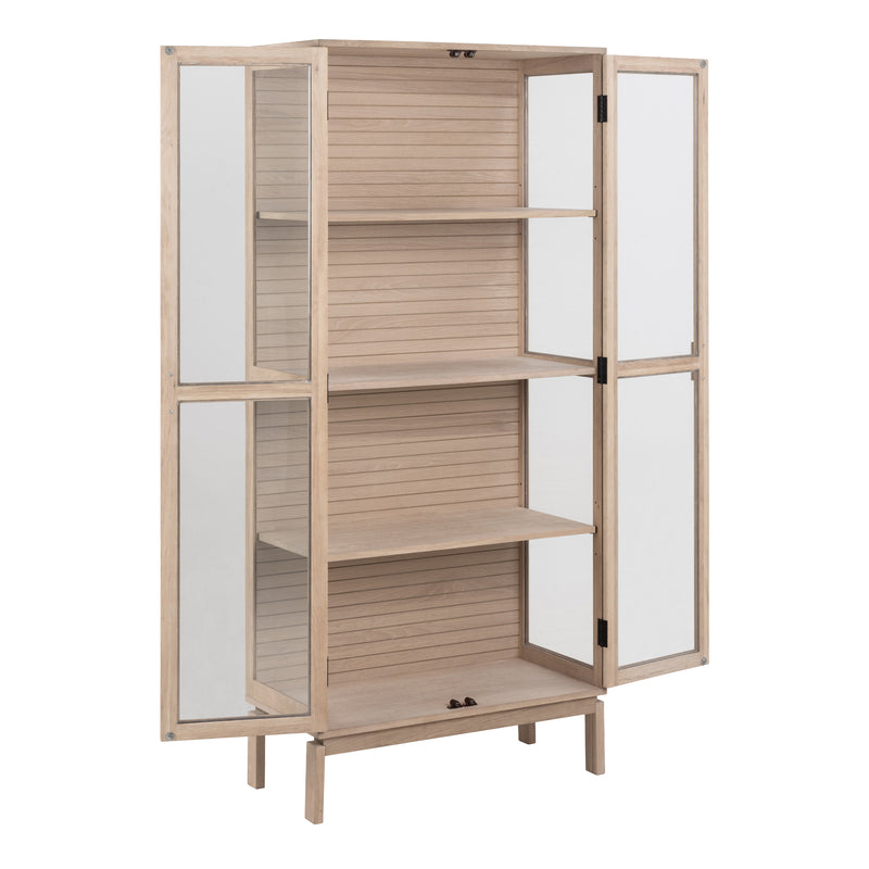 Linley Display Cabinet in White — alternative angle