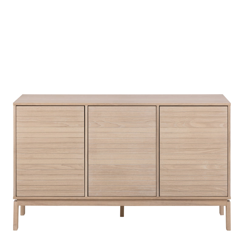 Linley 3 Door Sideboard in White Oak — side angle