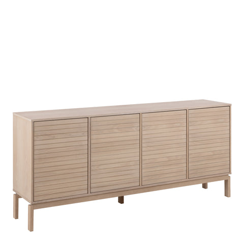 Linley 4 Door Sideboard in White Oak — front view