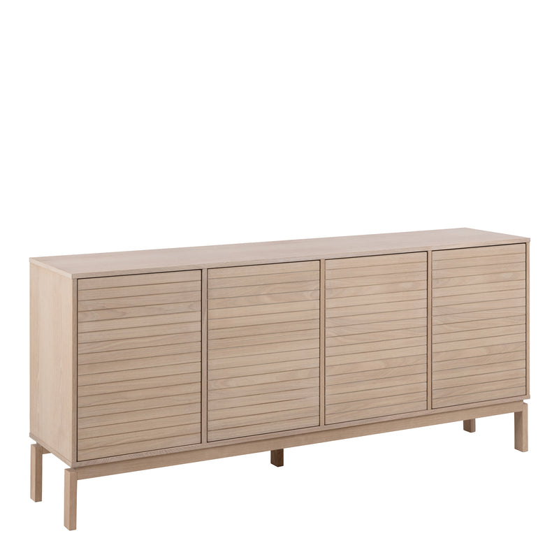 Linley 4 Door Sideboard in White Oak — front view