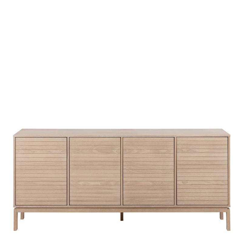 Linley 4 Door Sideboard in White Oak — side angle