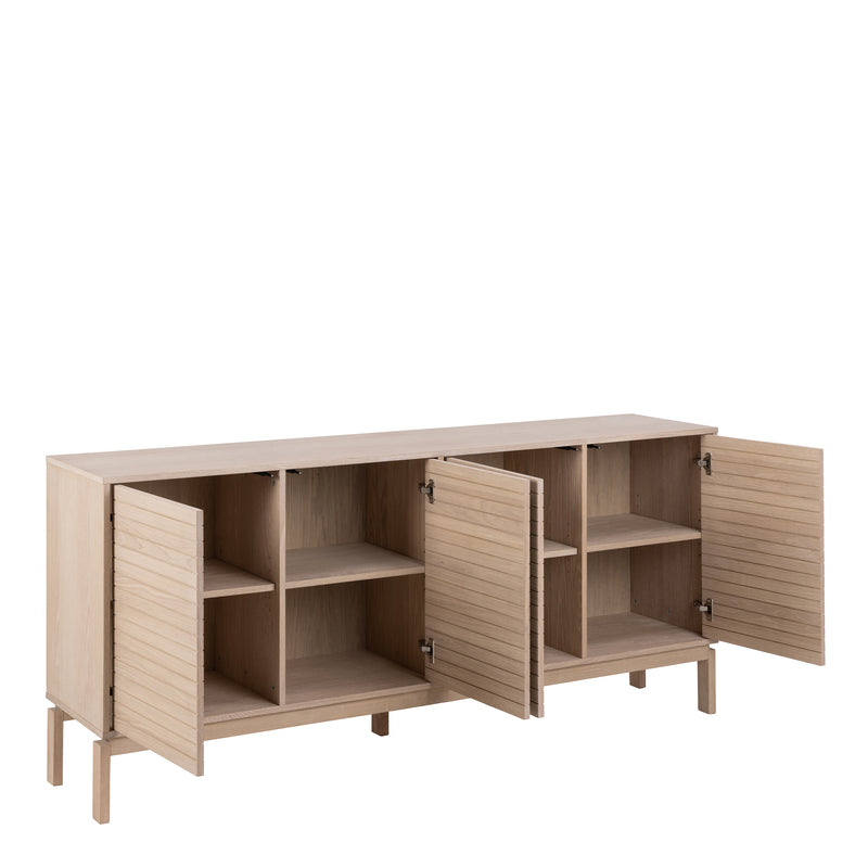 Linley 4 Door Sideboard in White Oak — view