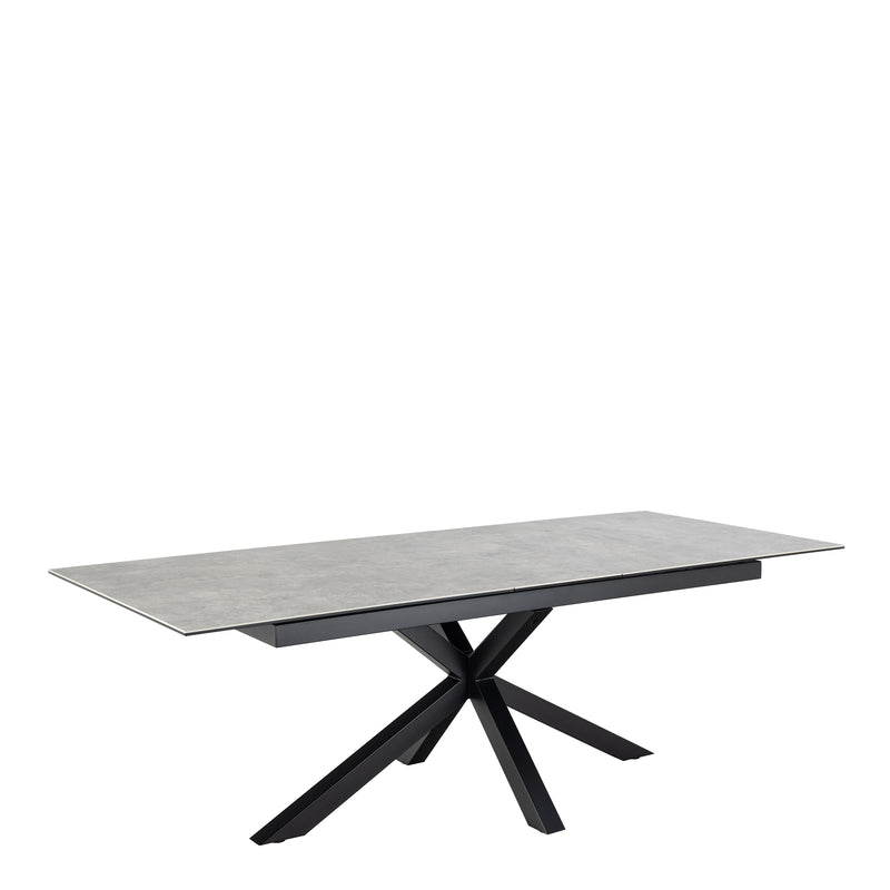 Heaven Extendable Dining Table with Ceramic Grey Top 200cm — detail view