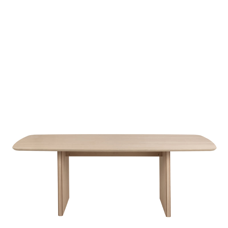Christo Dining Table in Oak 220x105cm — side angle