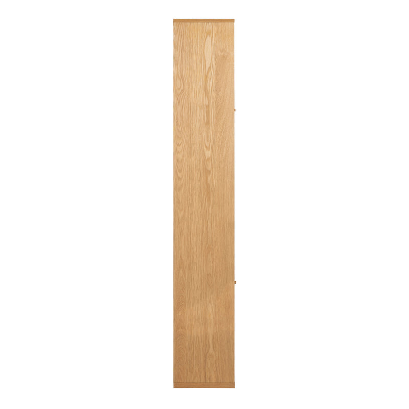 Rangoon 3 Door Large Bookcase in Oak — detail view