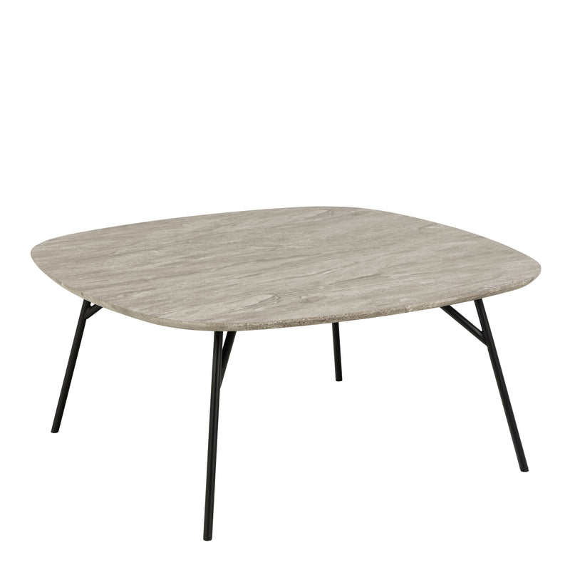 Caracas Coffee Table with Grey Marble Effect — front view