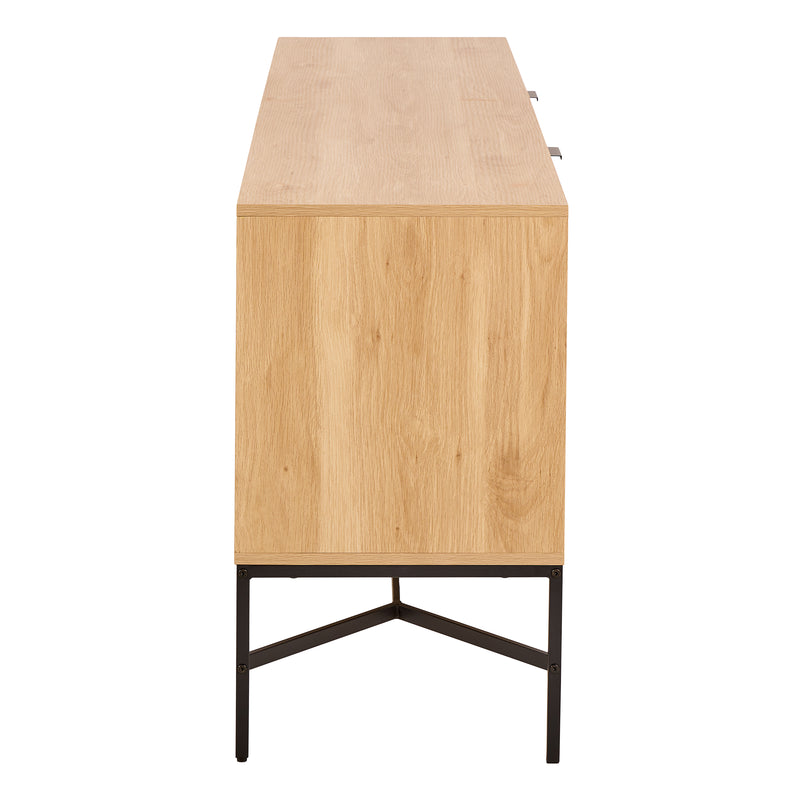 Jaipur Sideboard With 2 Doors and 2 Shelves in Oak — alternative angle