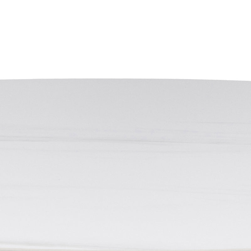 Malta Round Bar Table in Ceramic White — alternative angle
