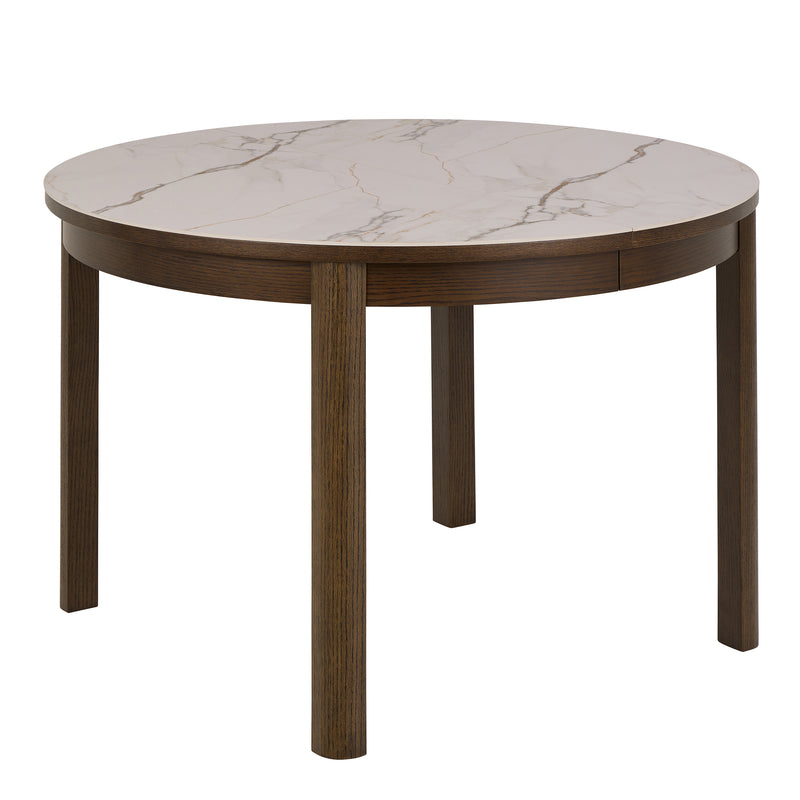 Southampton Round Extendable Dining Table in Cream Ceramic 220cm — detail view