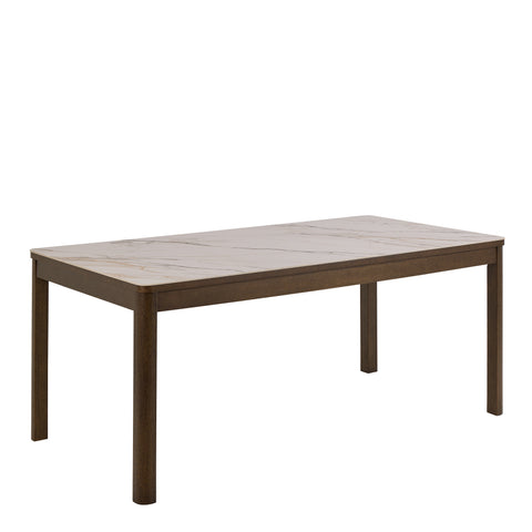 Southampton Dining Table in Cream Ceramic 180x90cm — front view