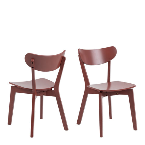 Roxby Dining Chair in Terracotta - Set of 2