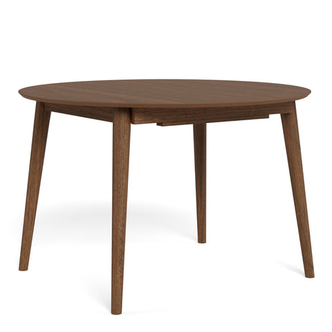 Montreux Round Extending Dining Table in Walnut 115–154cm