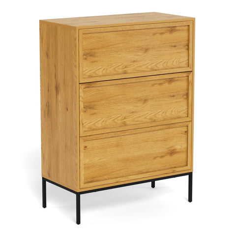 Palmdale 3 Drawer Chest in Wild Oak – Modern Storage