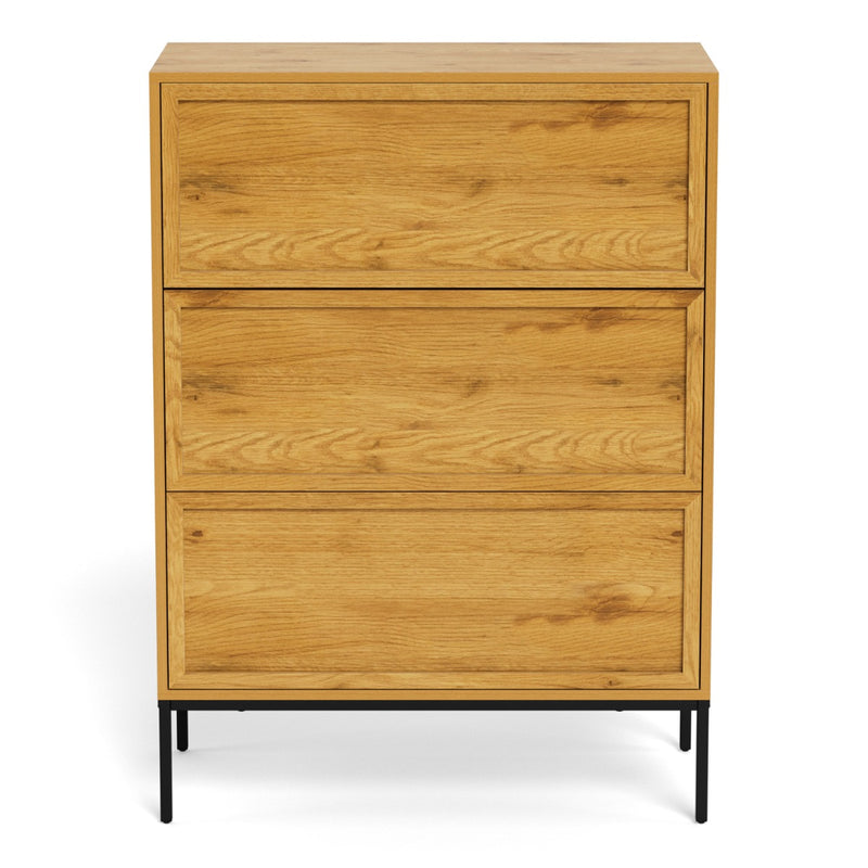 Palmdale 3 Drawer Chest in Wild Oak – Modern Storage
