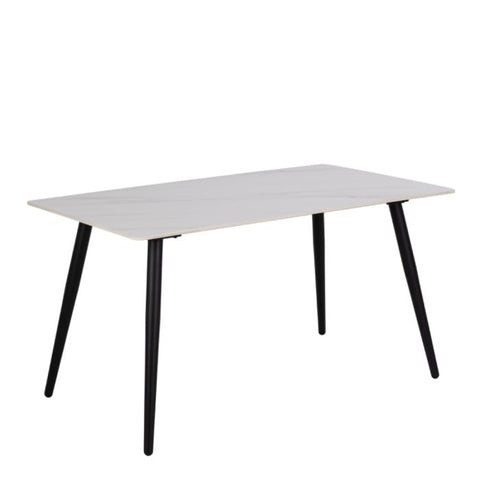 Wicklow Ceramic Dining Table Brown/Black 140x80cm