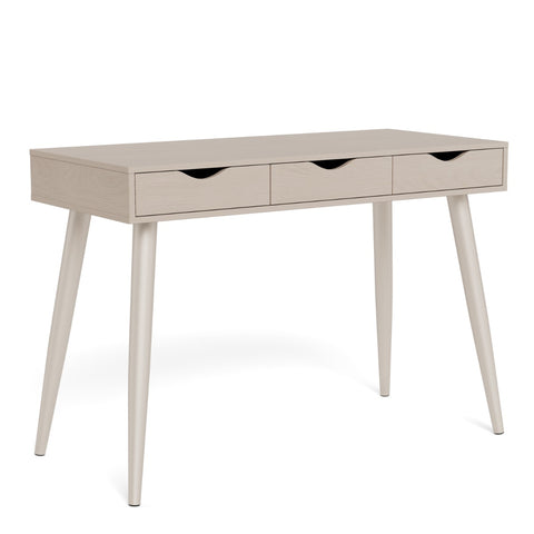 Neptun Office Desk with 3 Drawers in Grey