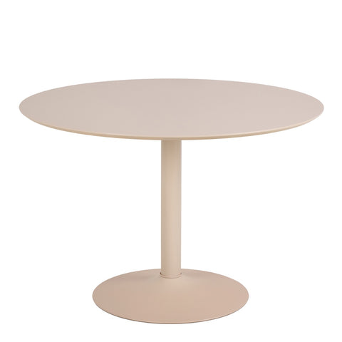 Ibiza Round Beige Dining Table with 4 Owen Chairs