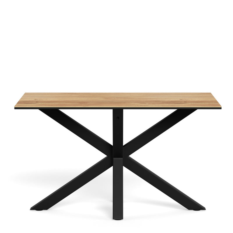 Heaven Dining Table with Wild Oak Ceramic Glass Top 135x80cm