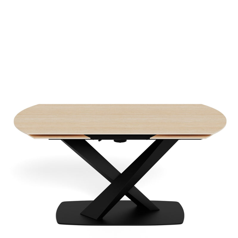 Morella Oval Extending Dining Table in Sand Ceramic 160–240cm