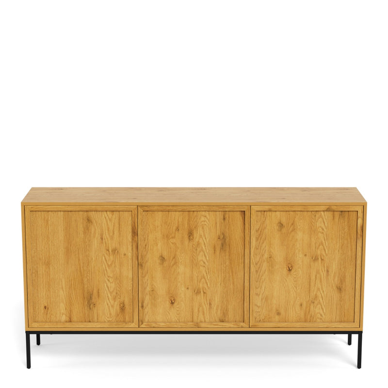 Palmdale 3 Door Sideboard in Wild Oak – Living Room Storage