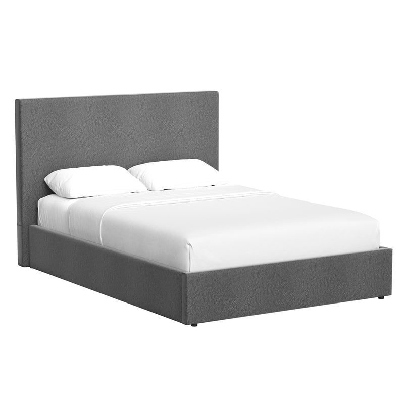 Rufford King Size Ottoman Storage Bedframe - Fossil Grey Fabric
