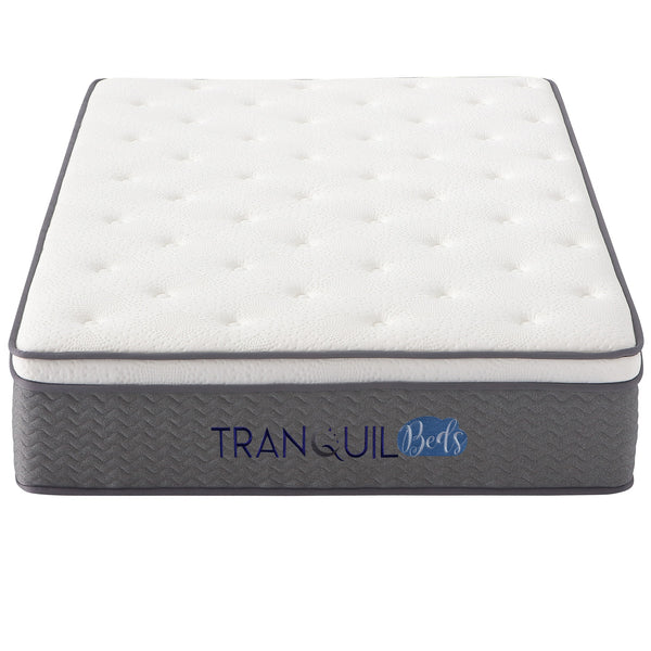 Tranquil Beds Trance Pocket Spring Euro Top Mattress - 33cm - 4ft Small Double Size