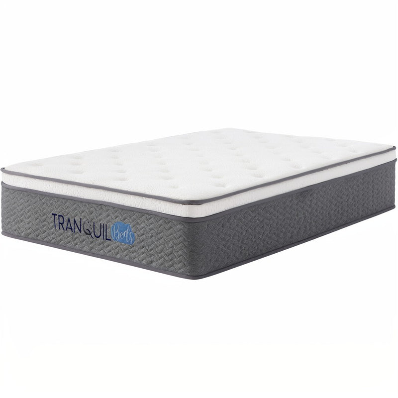 Tranquil Beds Trance Pocket Spring Euro Top Mattress - 33cm - 4ft Small Double Size