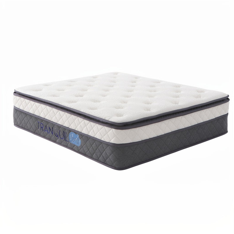 Tranquil Beds Muse Pocket Spring Pillow Top Mattress - 35cm - 4ft6 Double Size