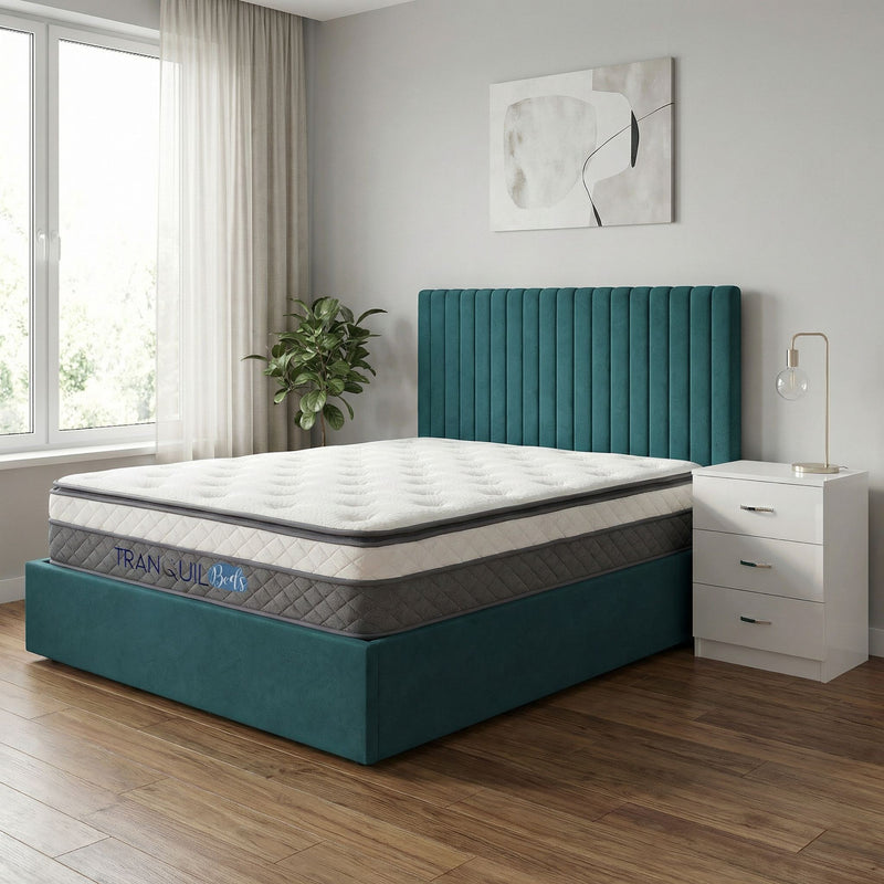 Tranquil Beds Muse Pocket Spring Pillow Top Mattress - 35cm - 4ft Small Double Size