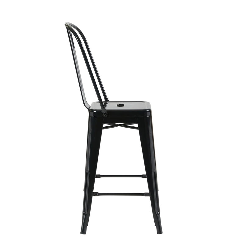 Bistro Pack Of 4 24 Black Bar Chairs