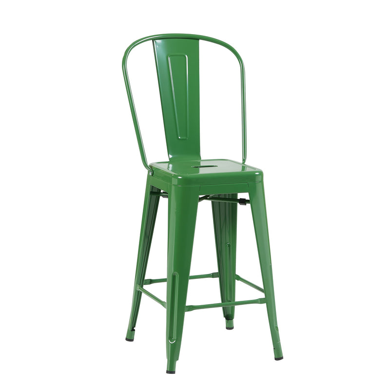 Bistro Pack Of 4 24 Green Bar Chairs