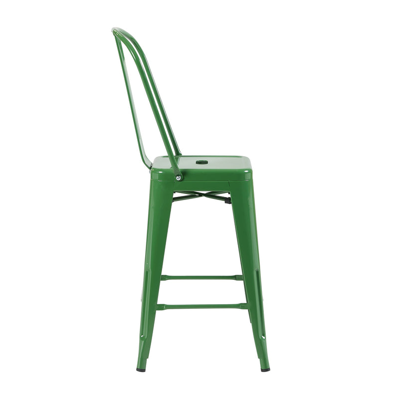 Bistro Pack Of 4 24 Green Bar Chairs