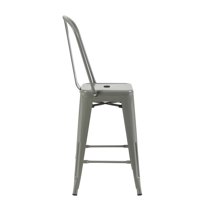 Bistro Pack Of 4 24 Silver Bar Chairs