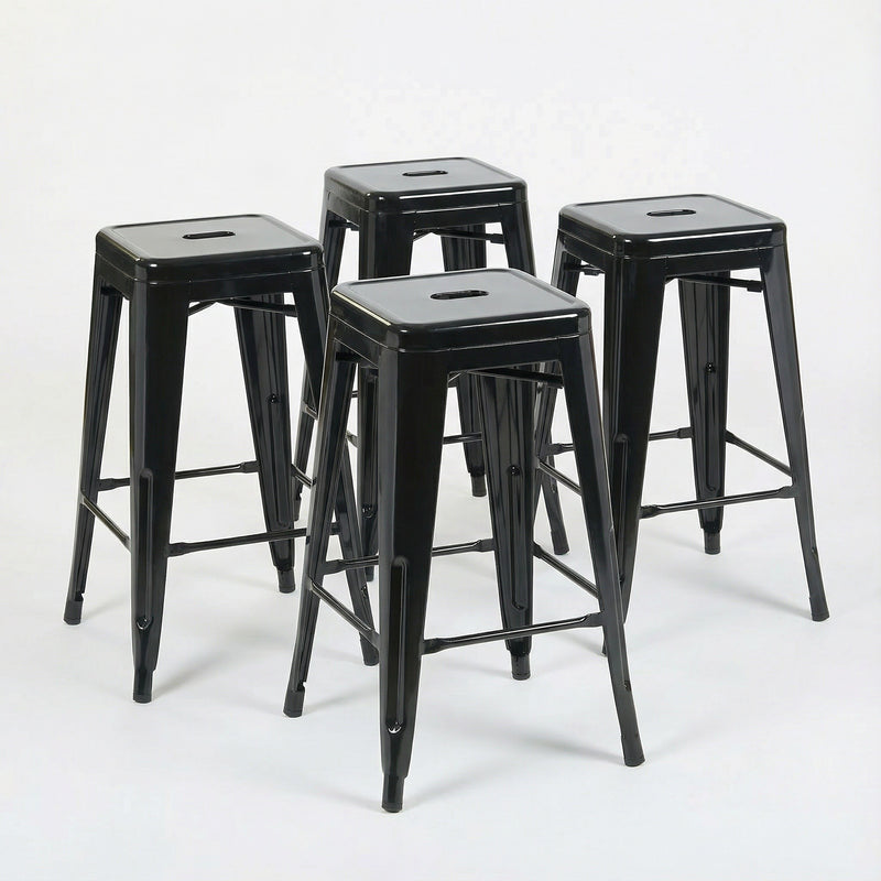 Bistro Pack Of 4 24 Black Countertop Stools