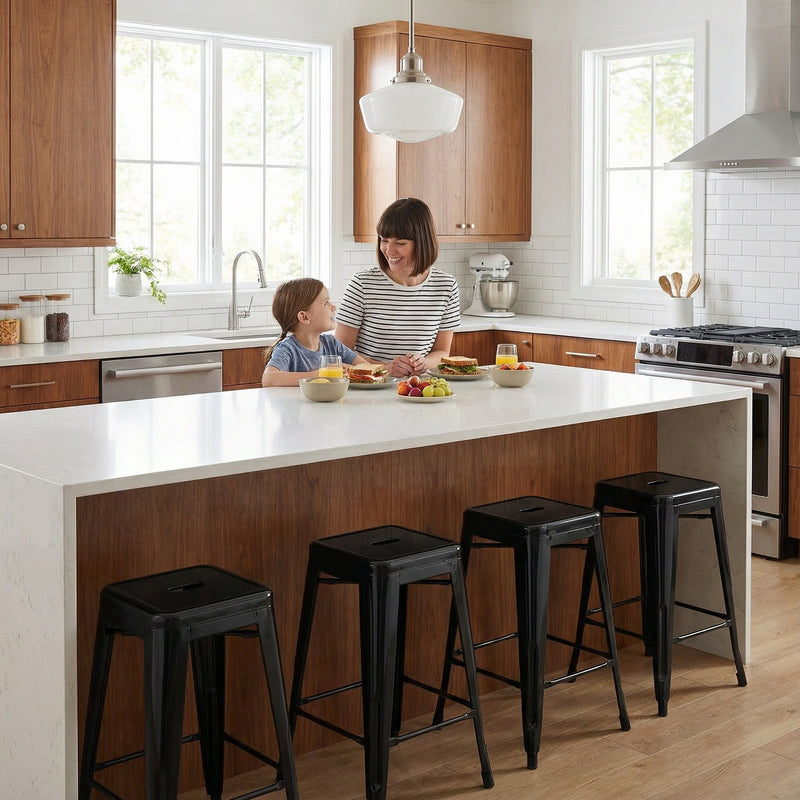 Bistro Pack Of 4 24 Black Countertop Stools