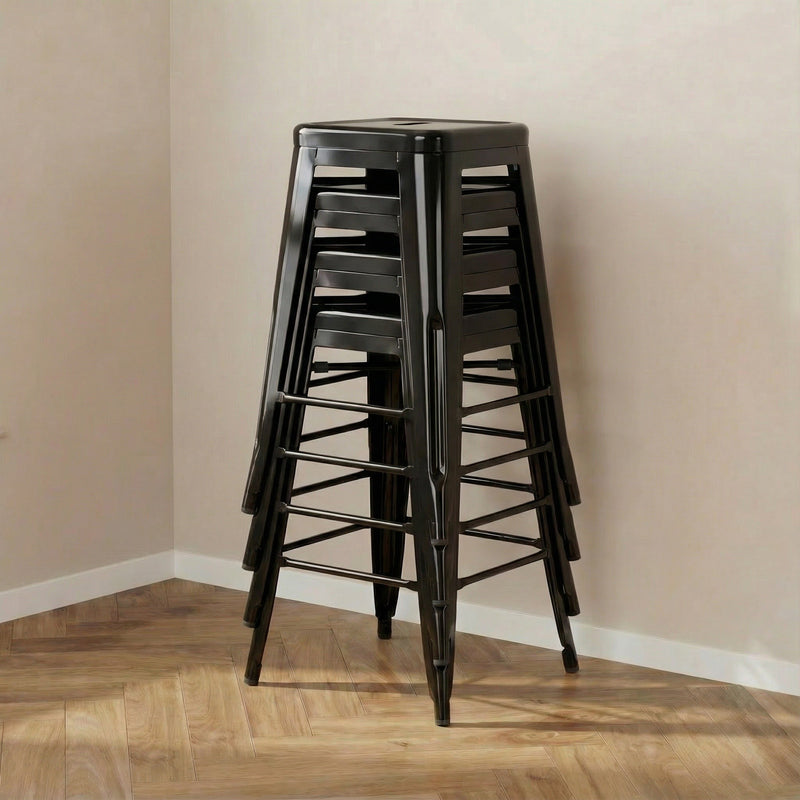 Bistro Pack Of 4 24 Black Countertop Stools
