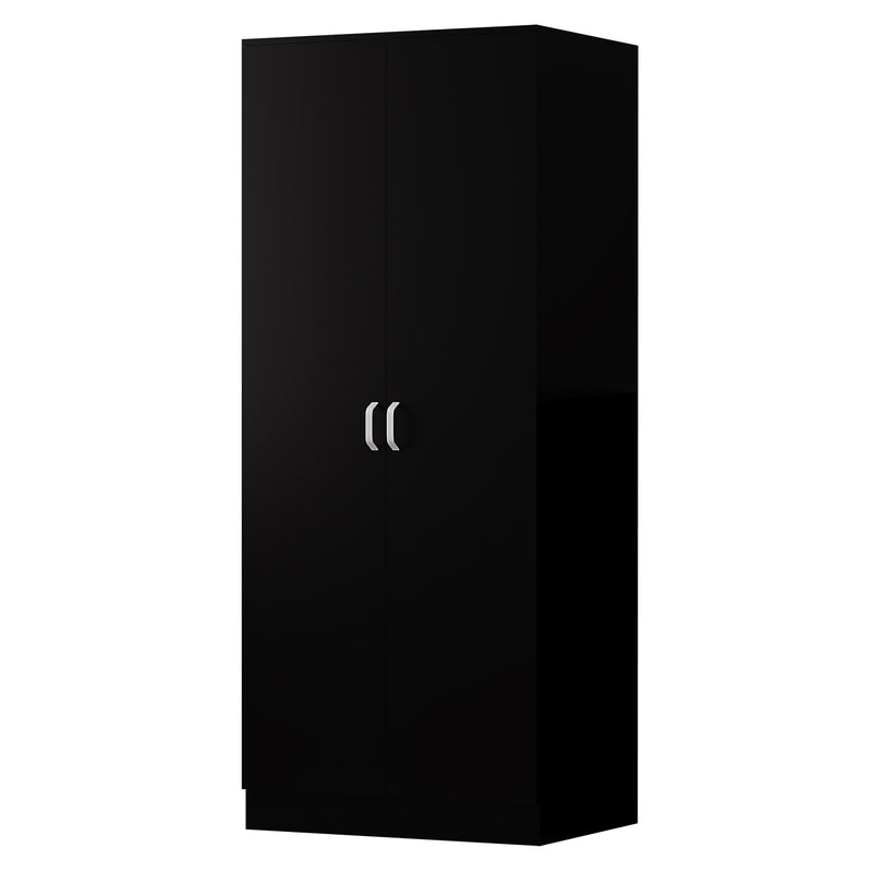 FWStyle Tunis 2 Door Wardrobe Matt Black