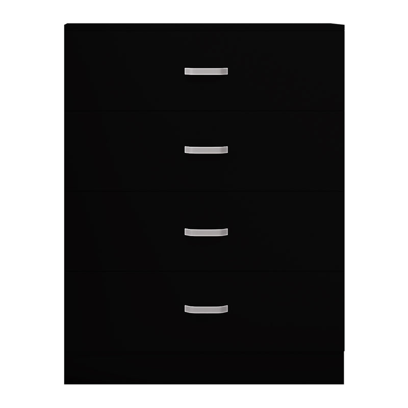 FWStyle Tunis 4 Drawer Chest Of Drawers Matt Black