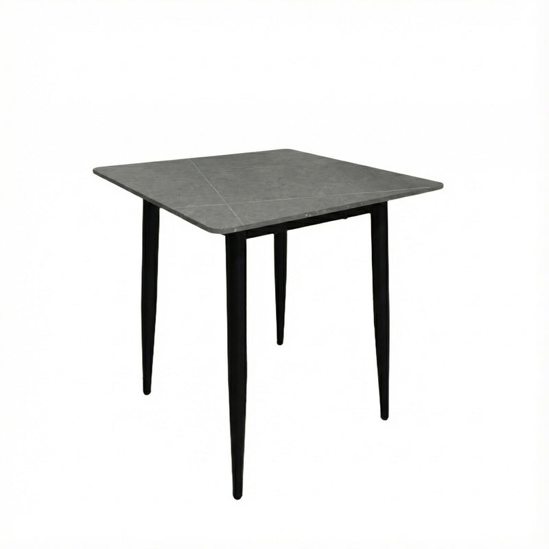 Nova Sintered Stone Dining Table 70x70cm - Grey Marble