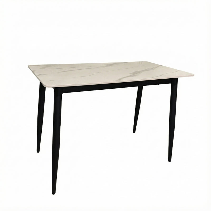 Nova Cream Dining Set with 4 Esme Light Brown Chairs
