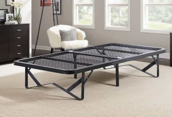 Black Metal Folding Contract Bed Frame