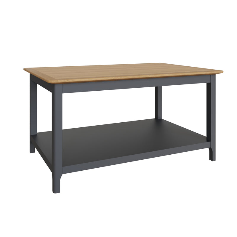 Taberno Oak Coffee Table Graphite Blue