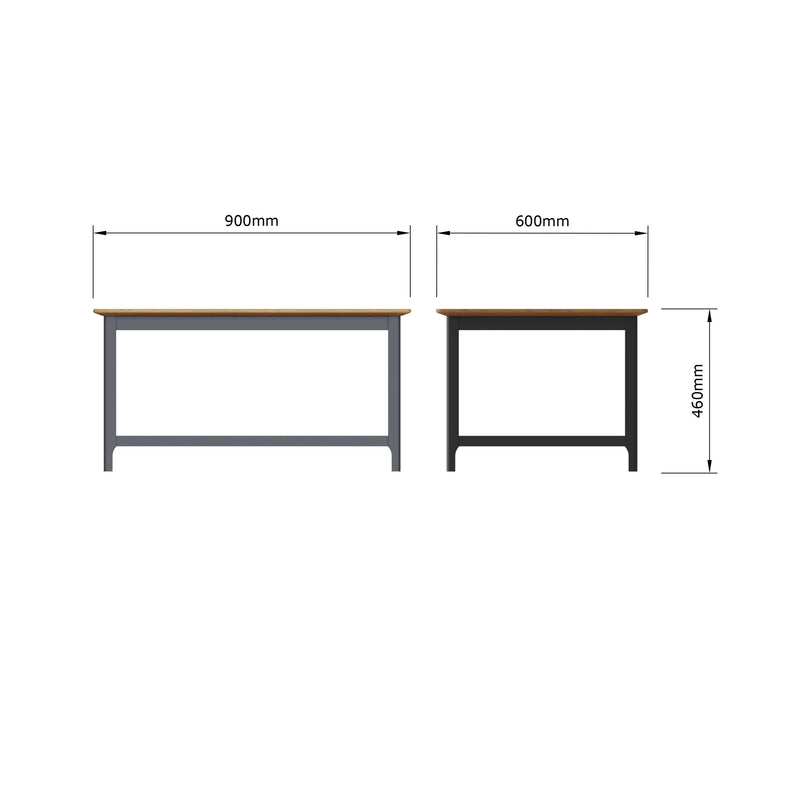Taberno Oak Coffee Table Graphite Blue